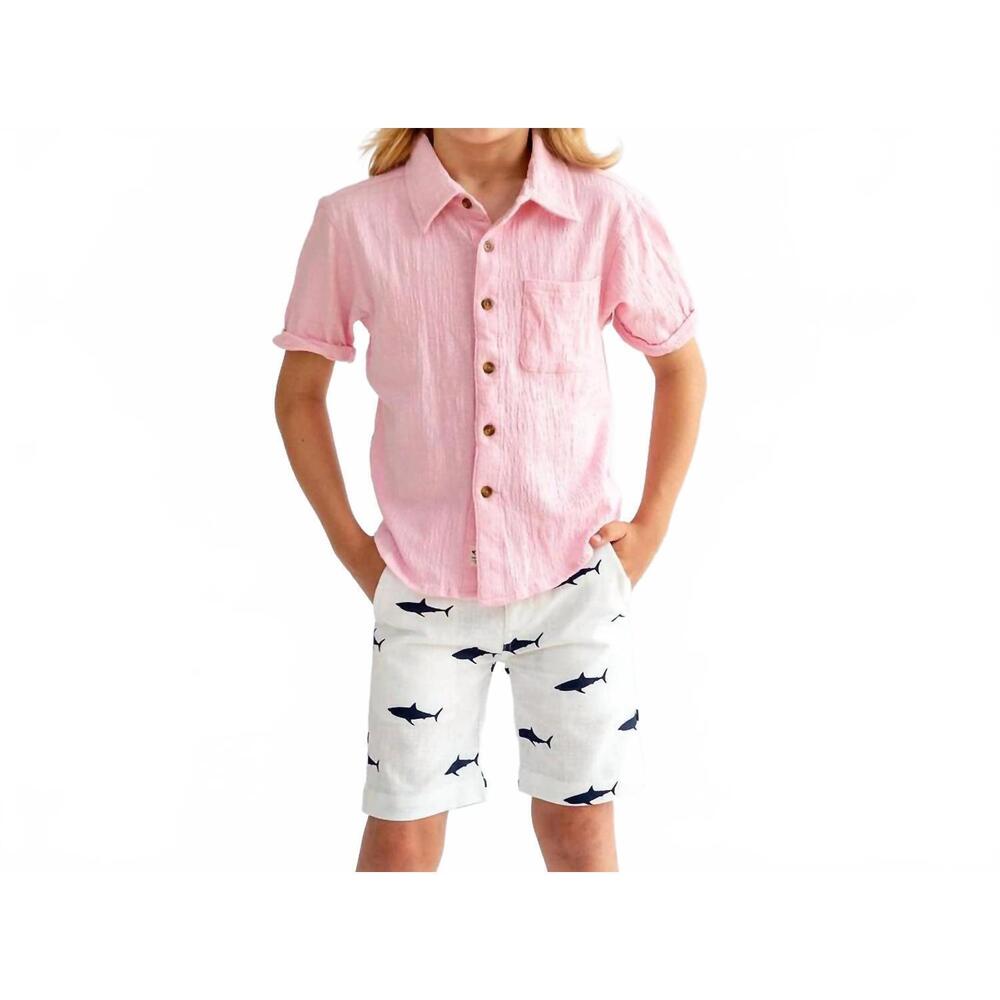 NEW APPAMAN beach knit shirt in chalk pink